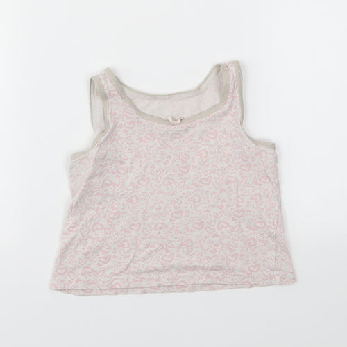 George Girls Orange Geometric  Basic T-Shirt Size 3-4 Years