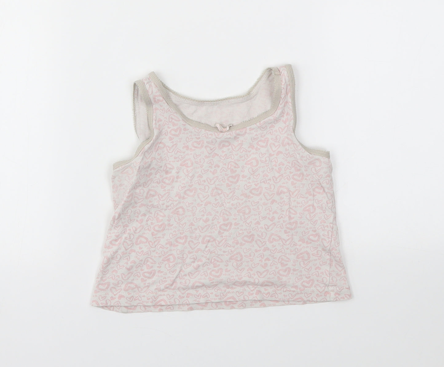 George Girls Orange Geometric  Basic T-Shirt Size 3-4 Years
