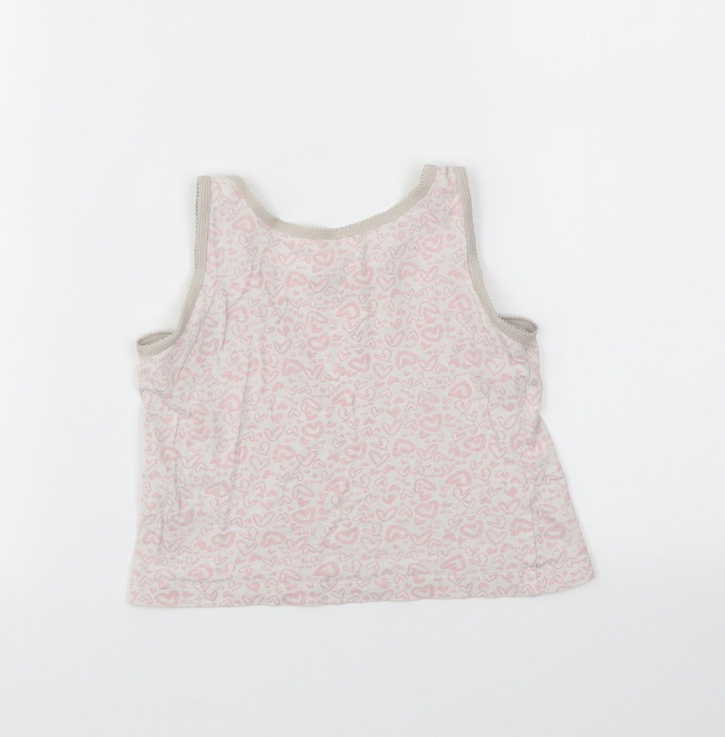 George Girls Orange Geometric  Basic T-Shirt Size 3-4 Years