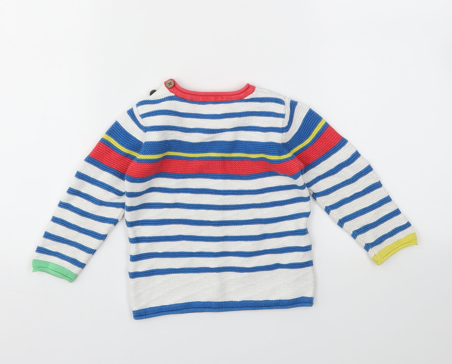 TU Boys Multicoloured Striped  Pullover Jumper Size 12-18 Months