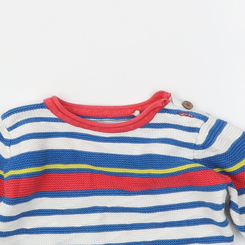 TU Boys Multicoloured Striped  Pullover Jumper Size 12-18 Months