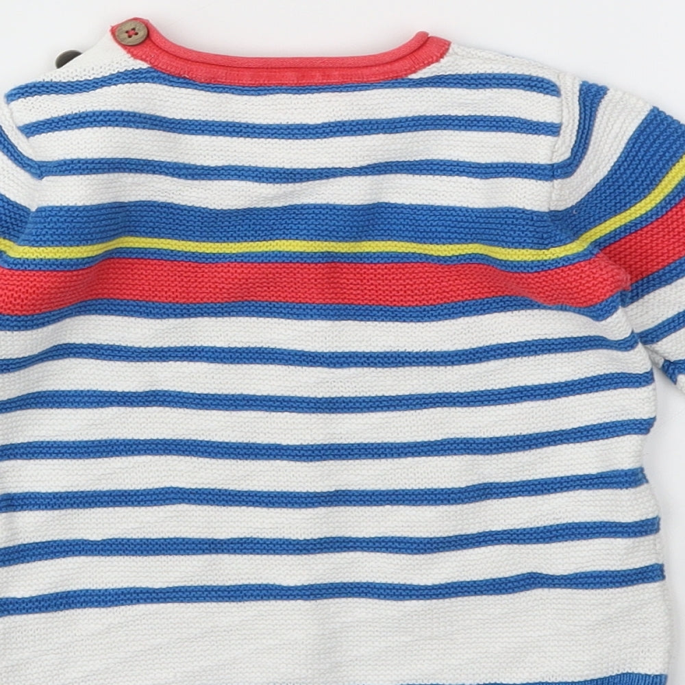 TU Boys Multicoloured Striped  Pullover Jumper Size 12-18 Months