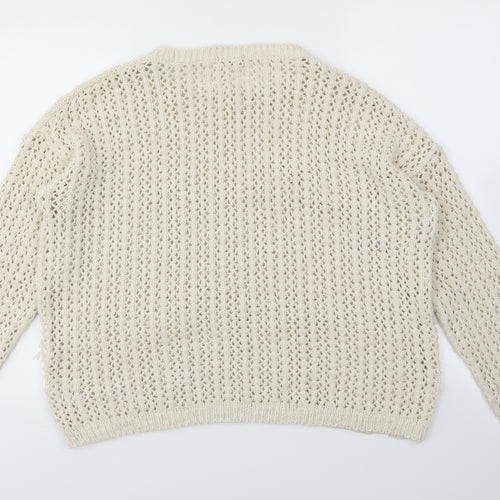 F&F Womens Ivory   Pullover Jumper Size 10