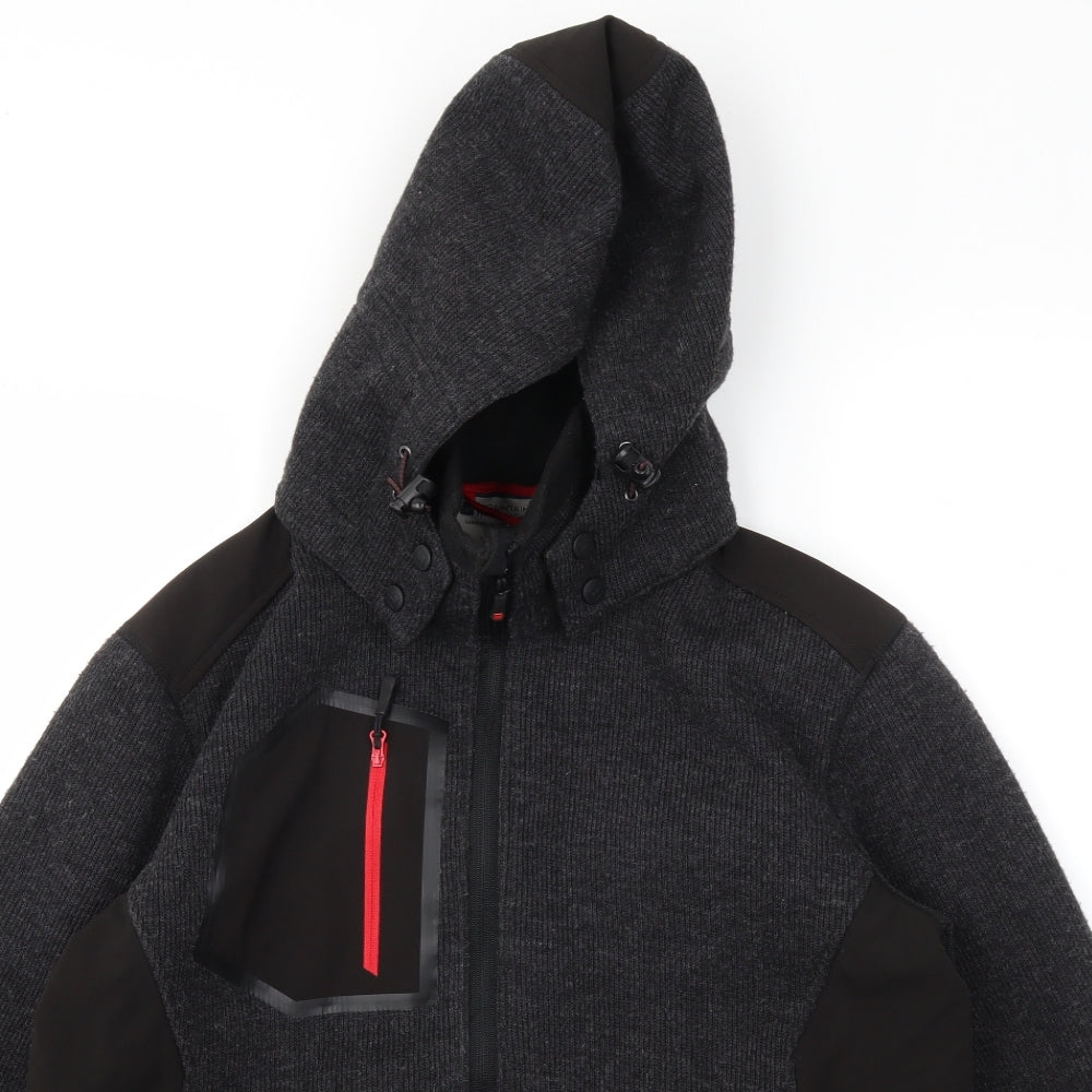 mounting Wearhouse Mens Black Houndstooth  Jacket Coat Size M