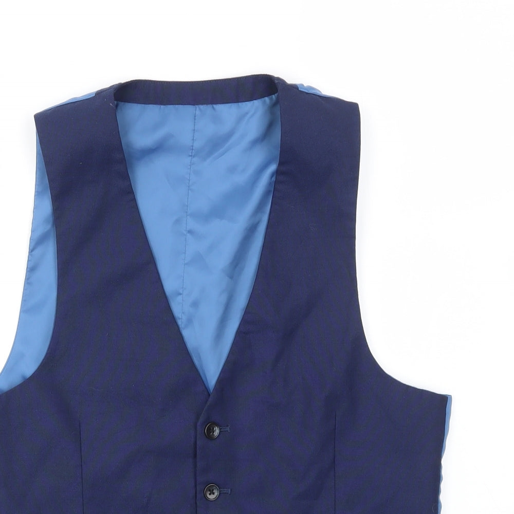 Preworn Mens Blue   Jacket Suit Trousers Size 38