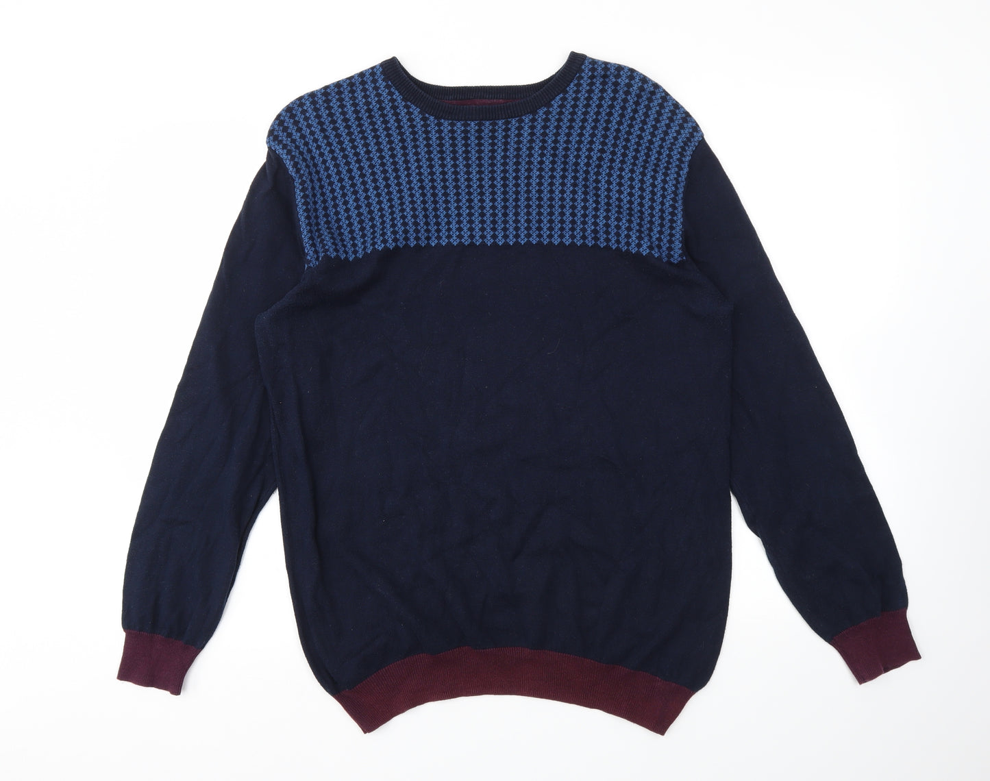 Matalan Mens Blue   Pullover Sweatshirt Size M