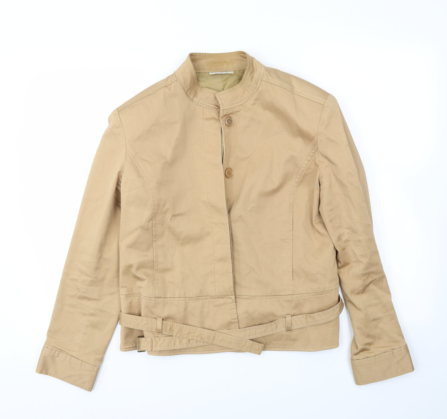 Maroon Womens Beige   Jacket Coat Size 16