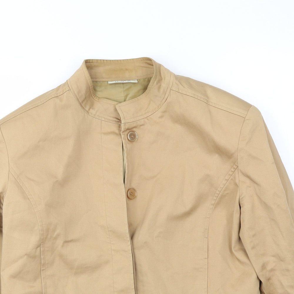Maroon Womens Beige   Jacket Coat Size 16