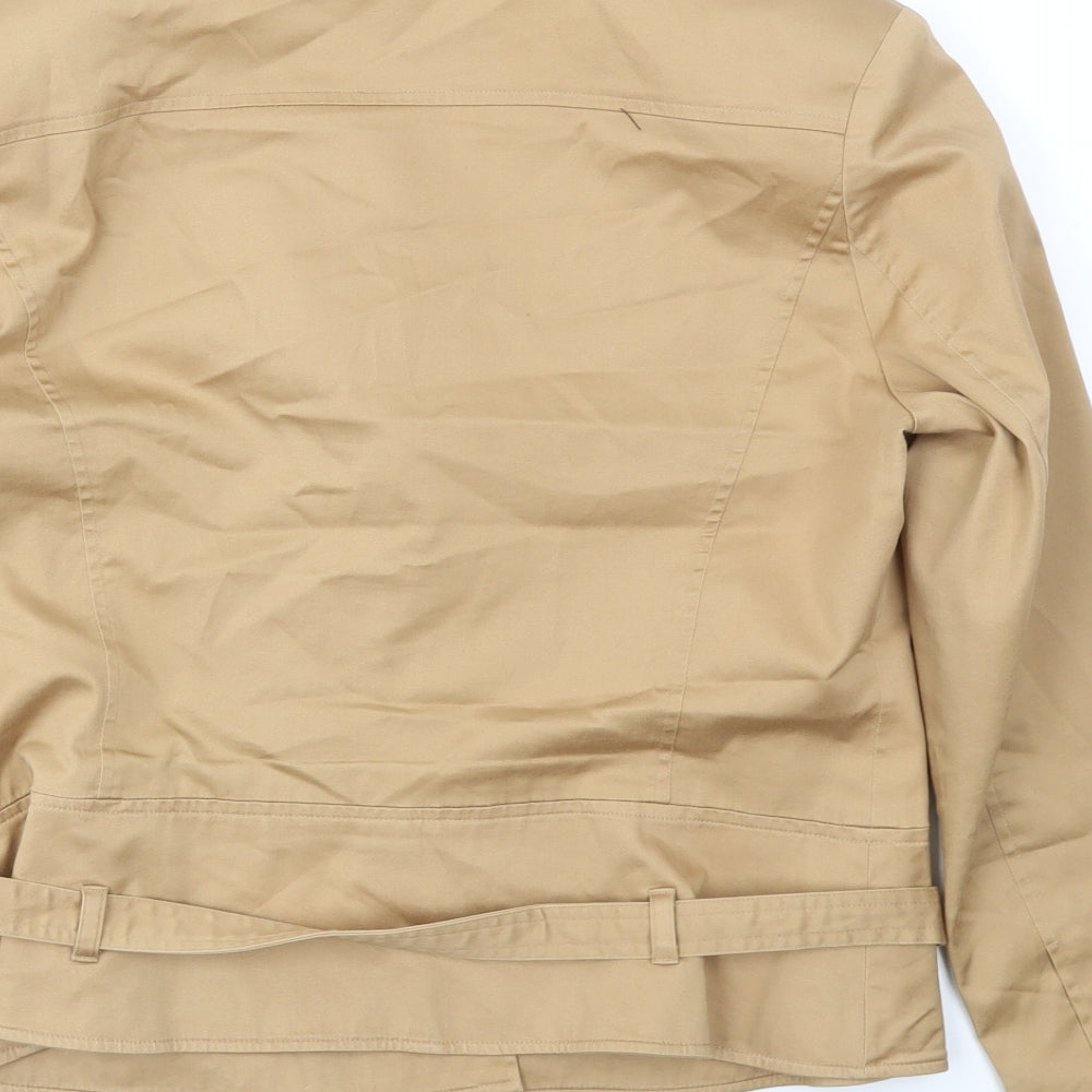 Maroon Womens Beige   Jacket Coat Size 16