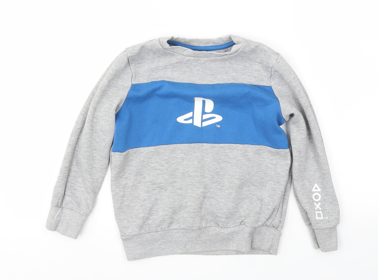 F&F Boys Grey   Pullover Jumper Size 6-7 Years