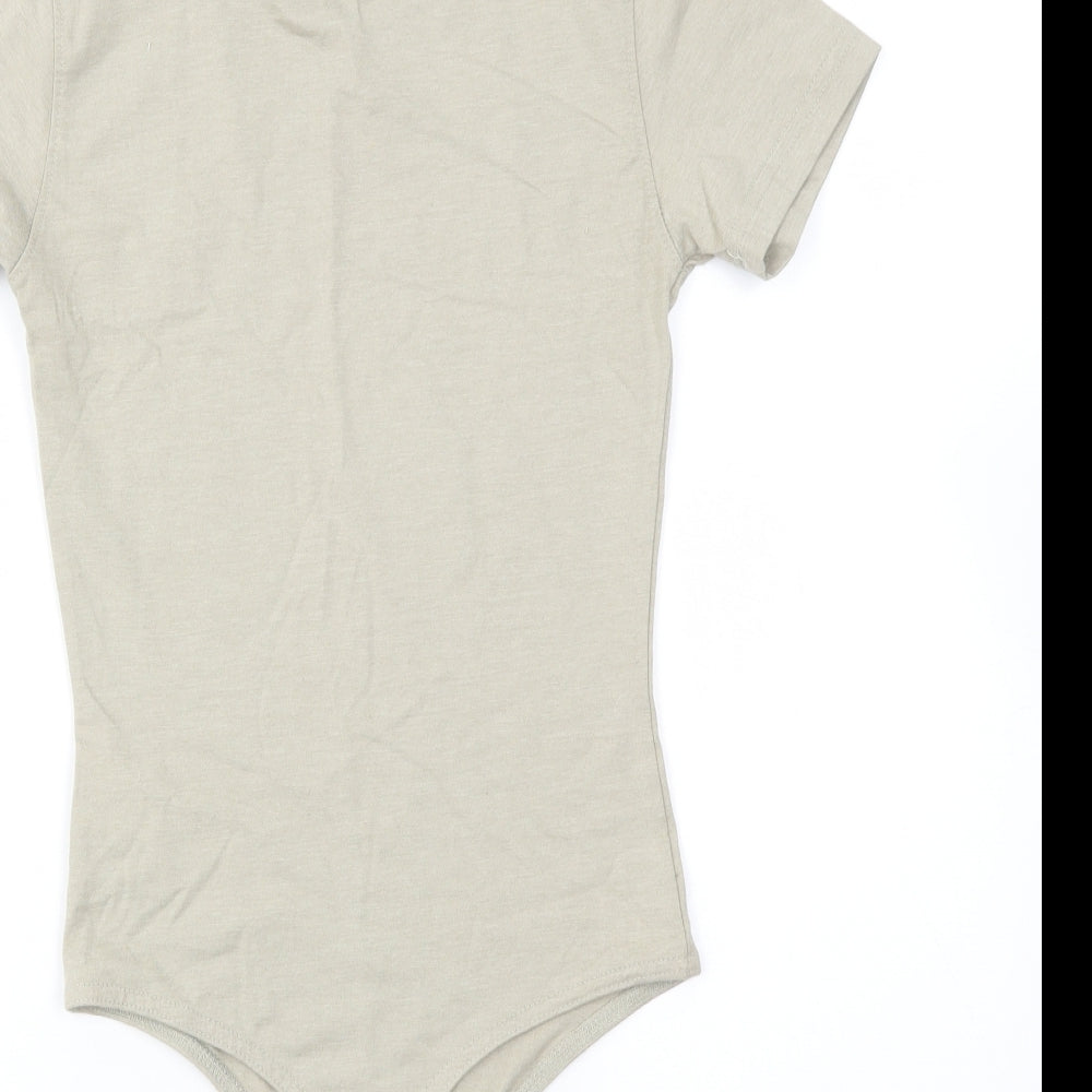 Missguided Womens Green   Bodysuit One-Piece Size 6