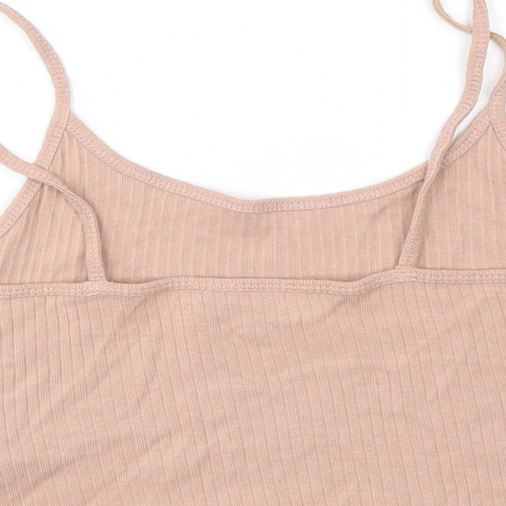 Topshop Womens Pink   Basic T-Shirt Size 8