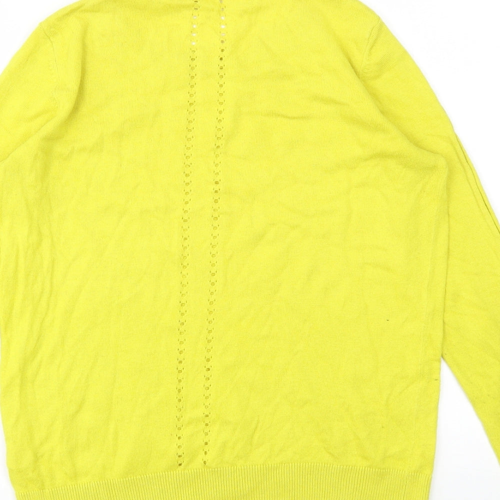 TU Womens Yellow   Pullover Jumper Size 10
