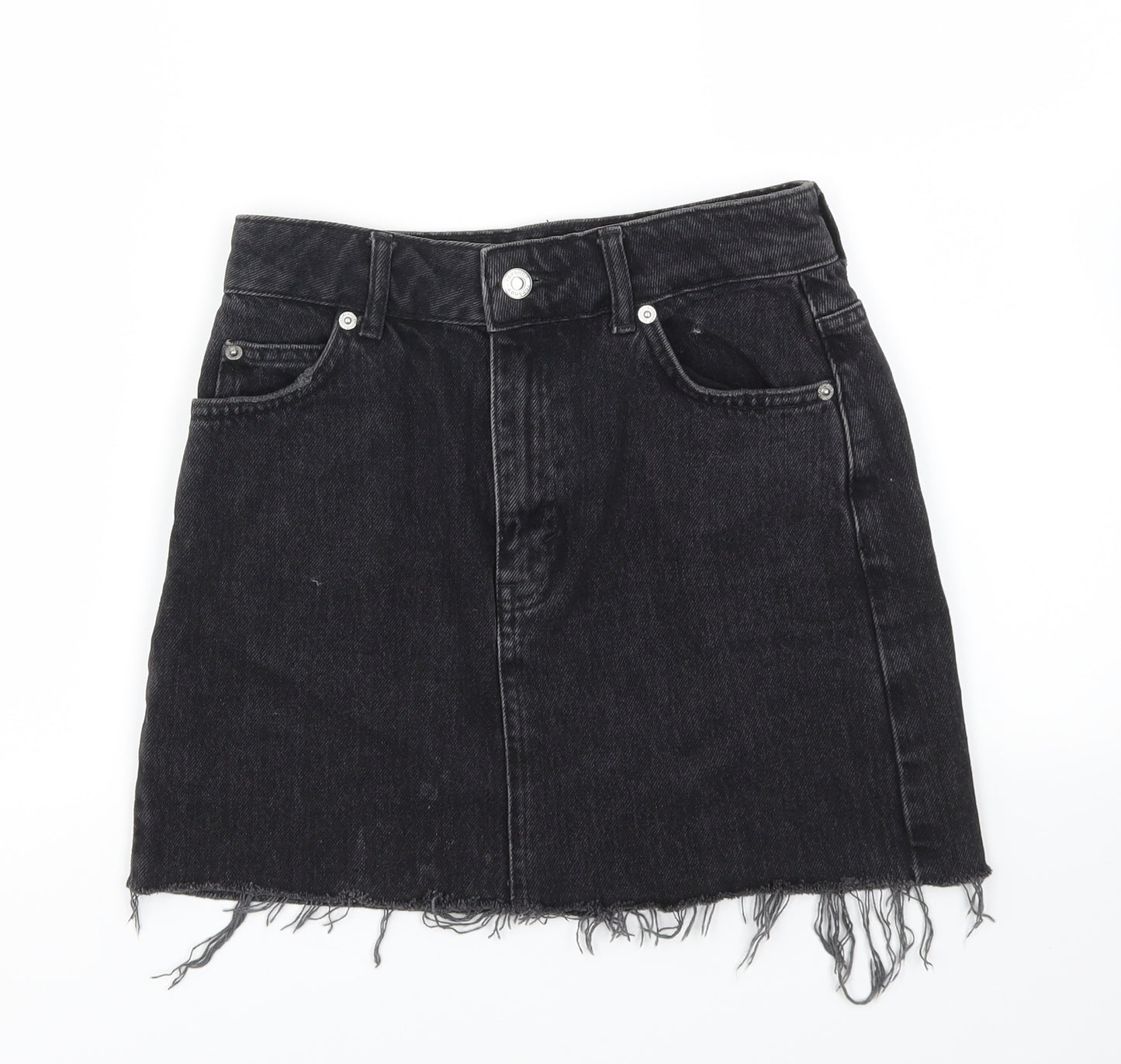 Topshop Womens Black   A-Line Skirt Size 4