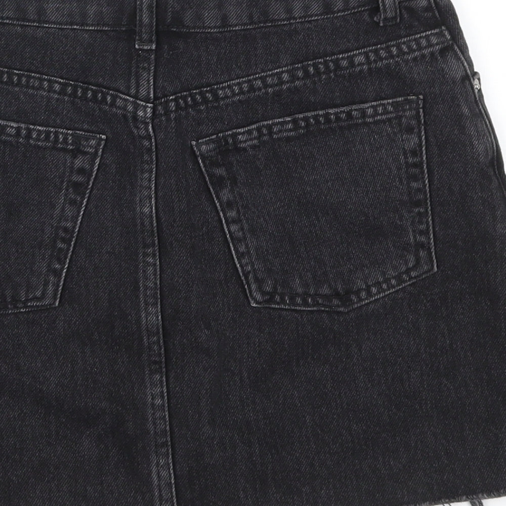 Topshop Womens Black   A-Line Skirt Size 4