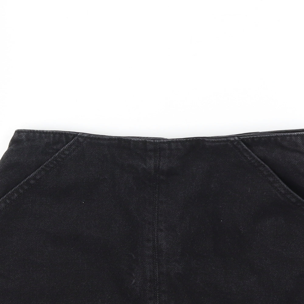 Topshop Womens Black   A-Line Skirt Size 6