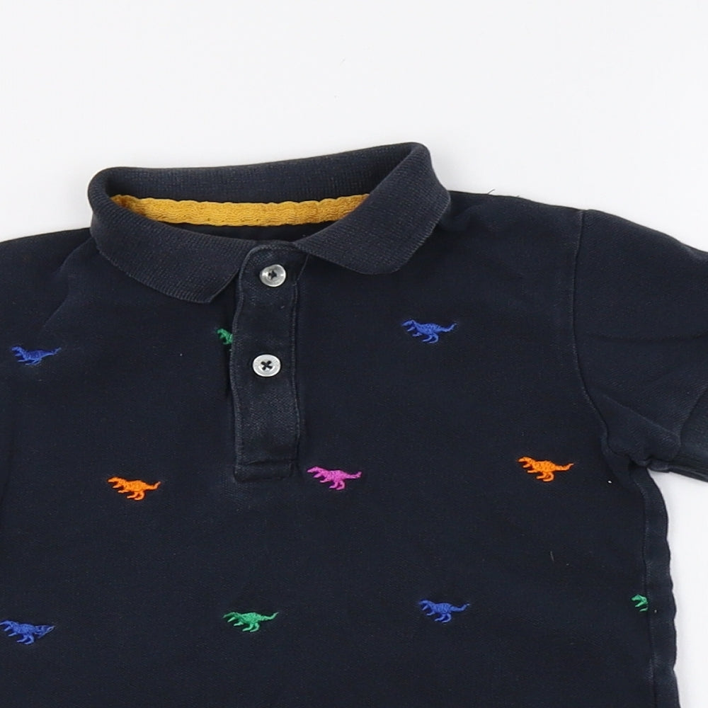 NEXT Boys Blue Polka Dot  Basic Button-Up Size 2 Years