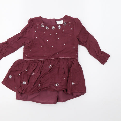 F&F Girls Purple   A-Line  Size 18-24 Months