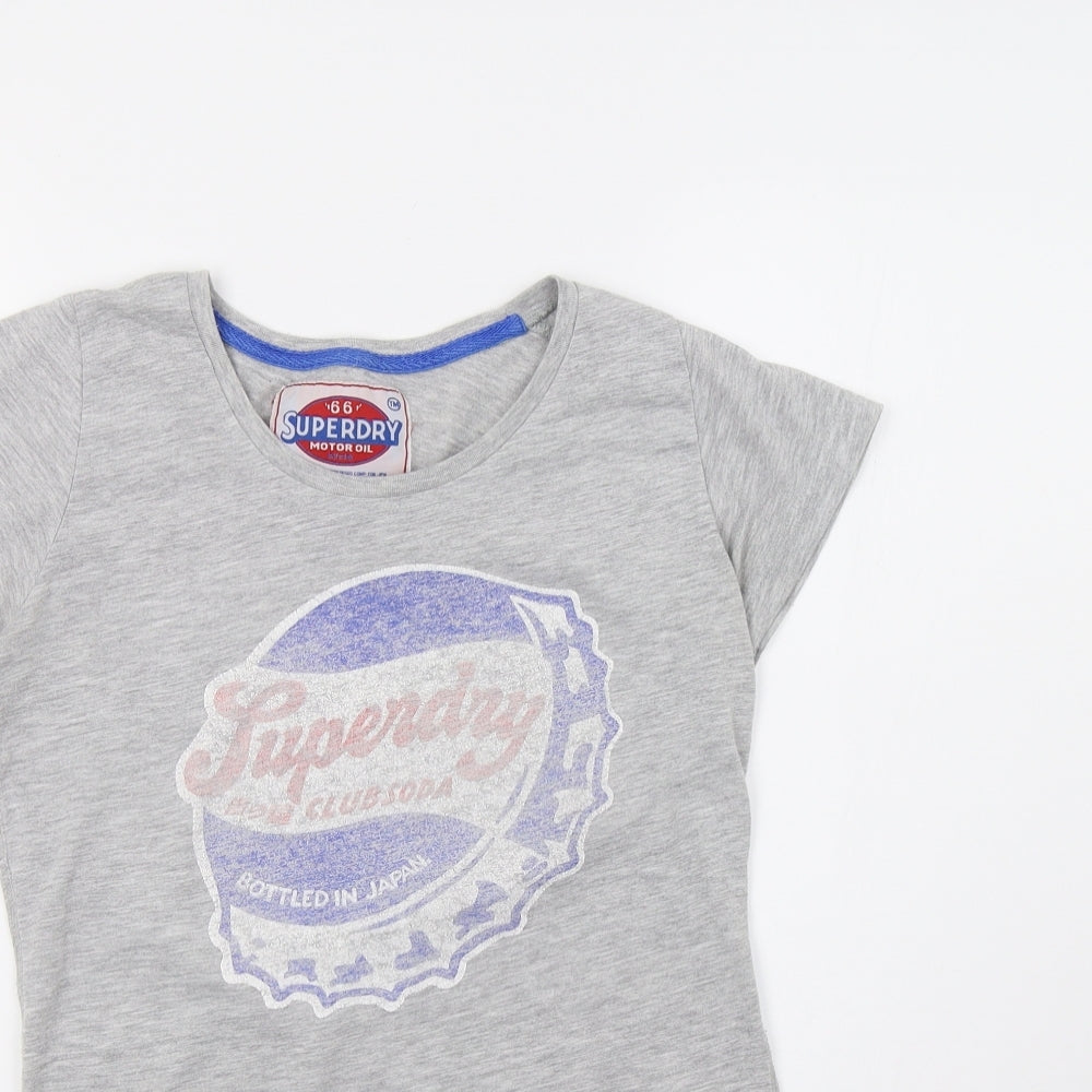 Superdry Mens Grey    T-Shirt Size M