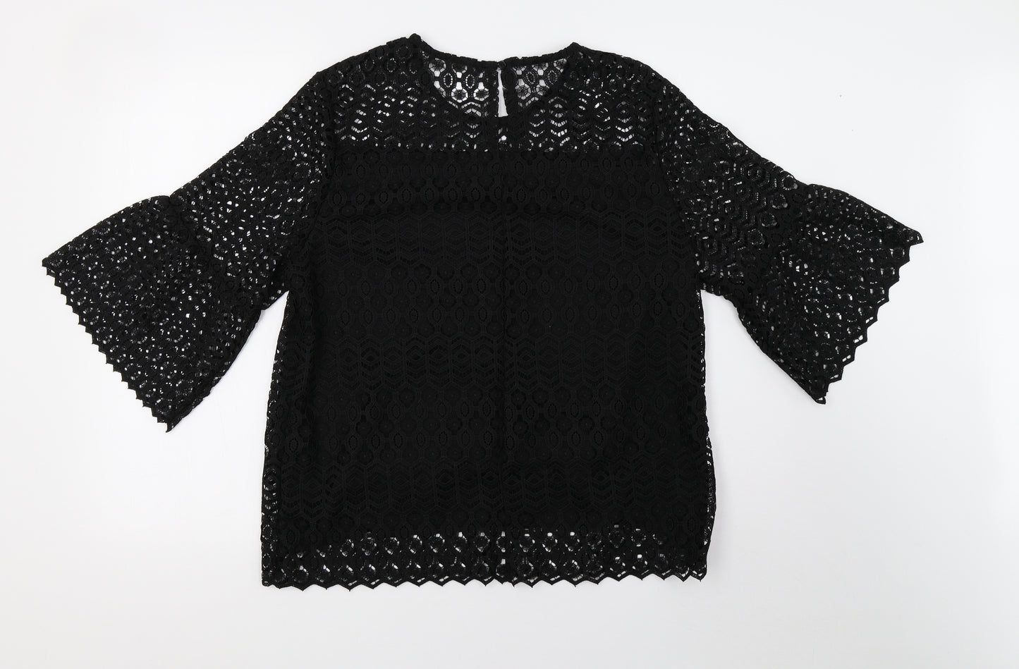 George Womens Black   Basic Blouse Size 14