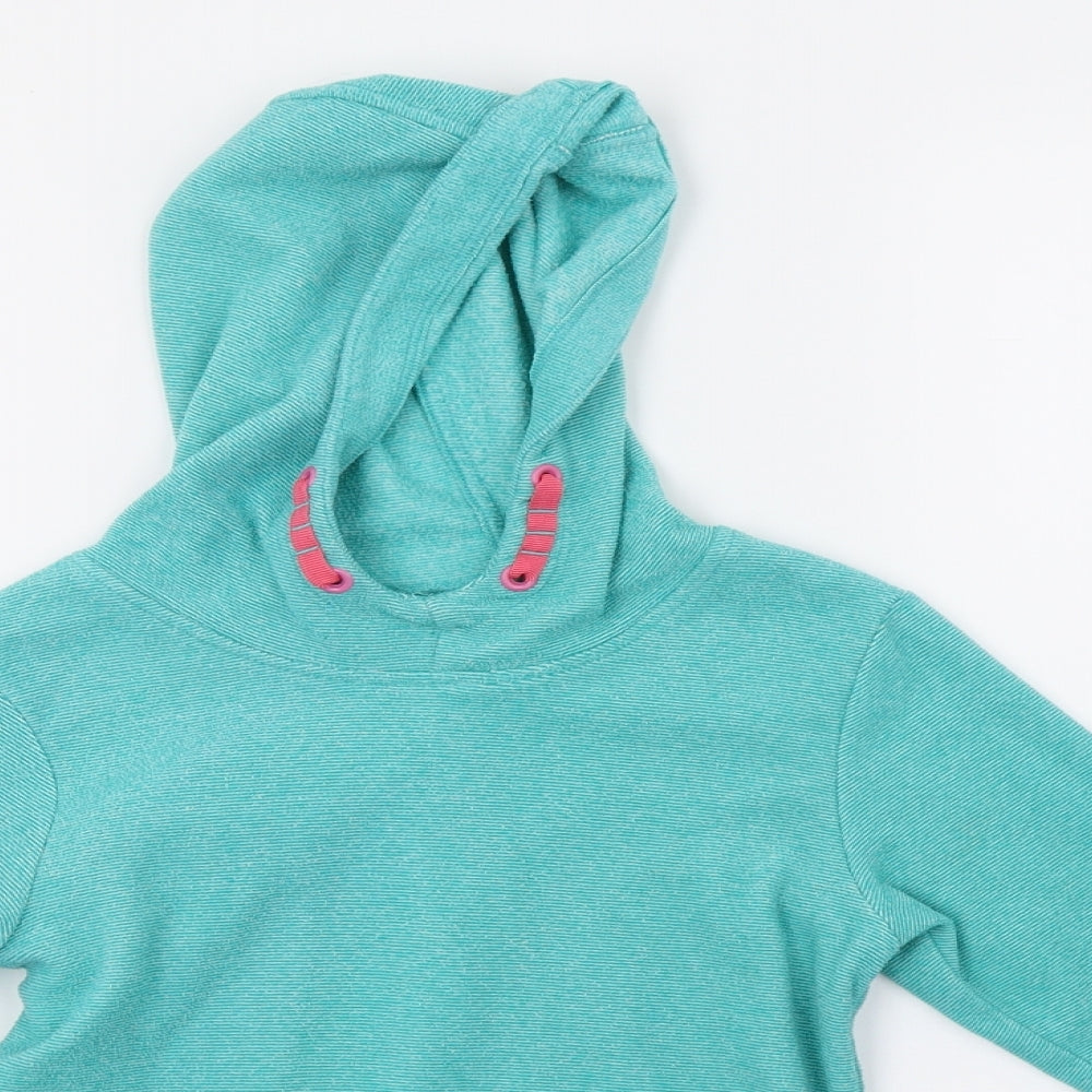 mountain WA Girls Green  Fleece Pullover Sweatshirt Size 5-6 Years