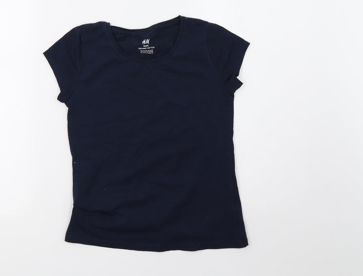 H&M Boys Blue   Basic T-Shirt Size 8 Years