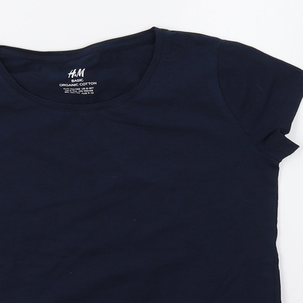 H&M Boys Blue   Basic T-Shirt Size 8 Years
