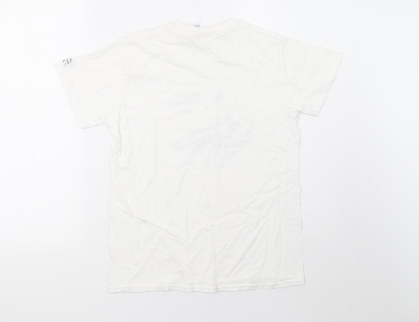 GILDANS Mens White    T-Shirt Size S