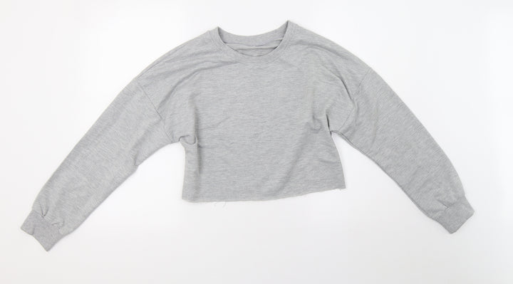 Preworn Womens Green   Pullover Sweatshirt Size L  - oversized, cropped sweater