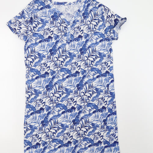 Primark Womens Blue Floral   Dress Size 8