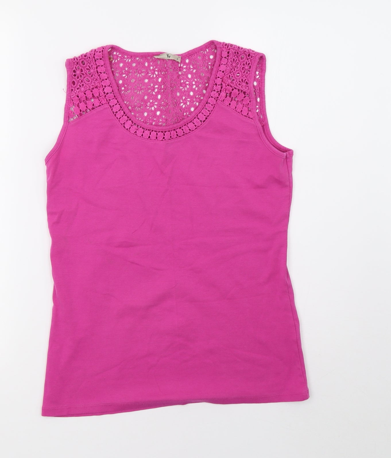 saisnburys Womens Pink   Basic Tank Size 10