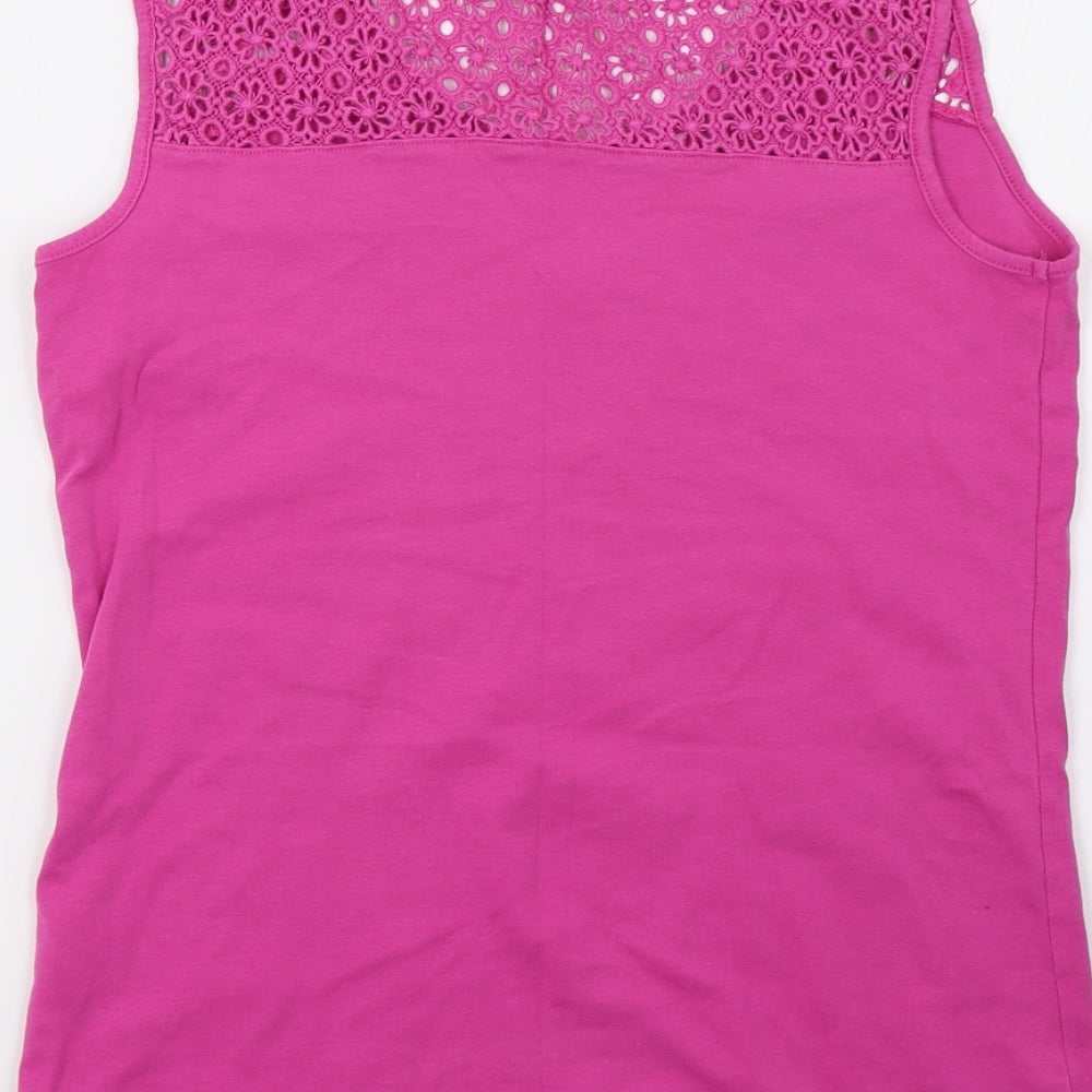saisnburys Womens Pink   Basic Tank Size 10