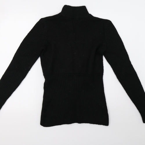 bpc Womens Black  Knit Pullover Sweatshirt Size M