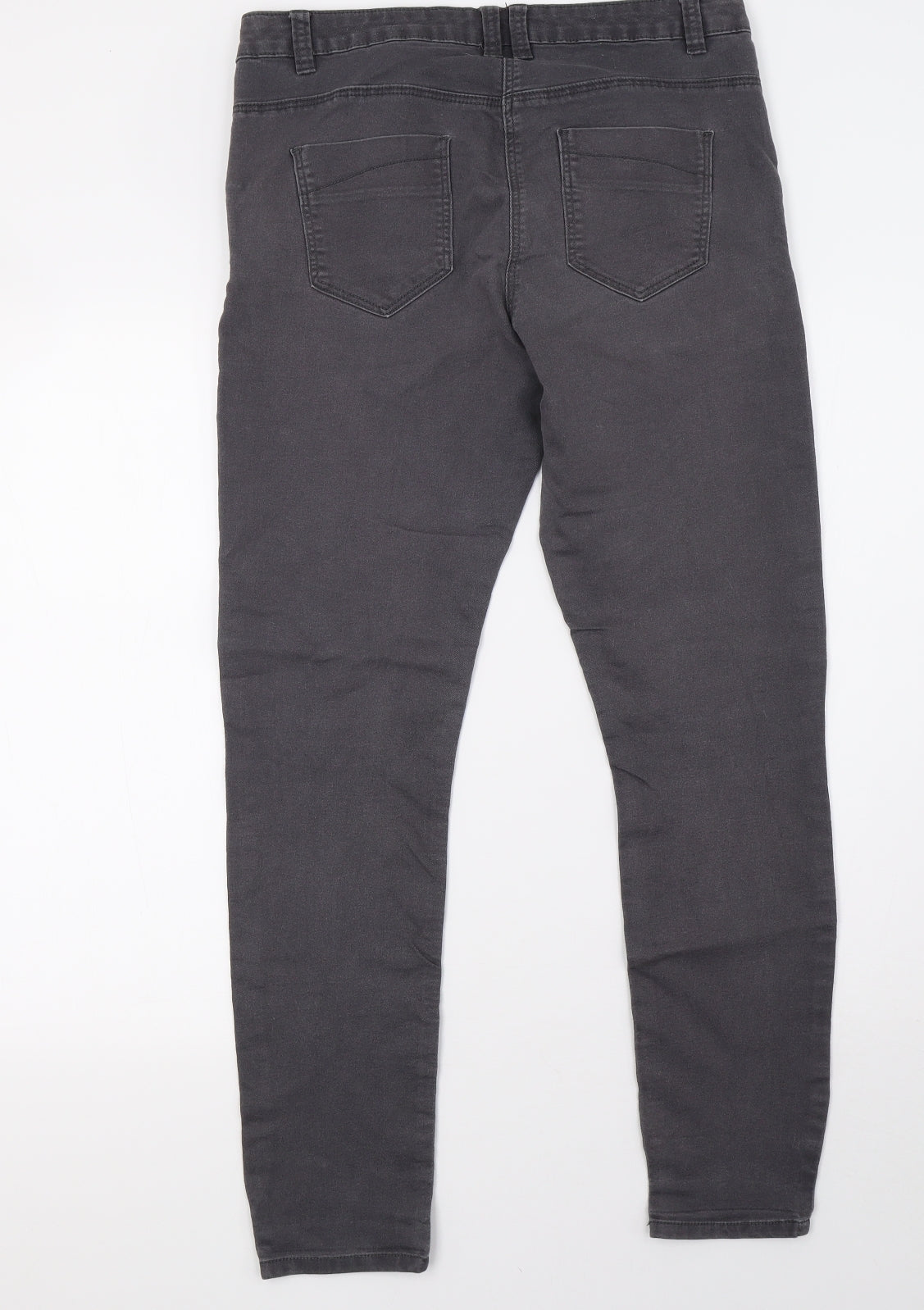 George Womens Grey  Denim Skinny Jeans Size 14 L30 in