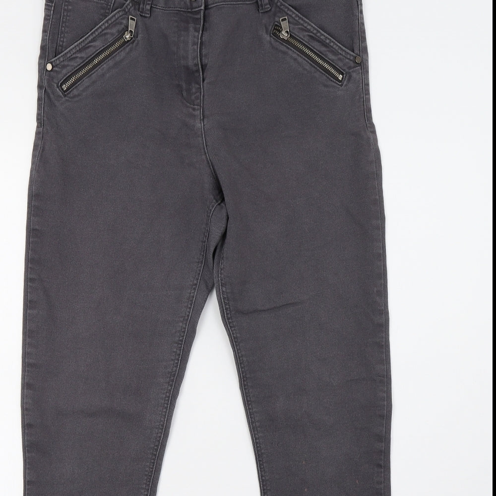 George Womens Grey  Denim Skinny Jeans Size 14 L30 in