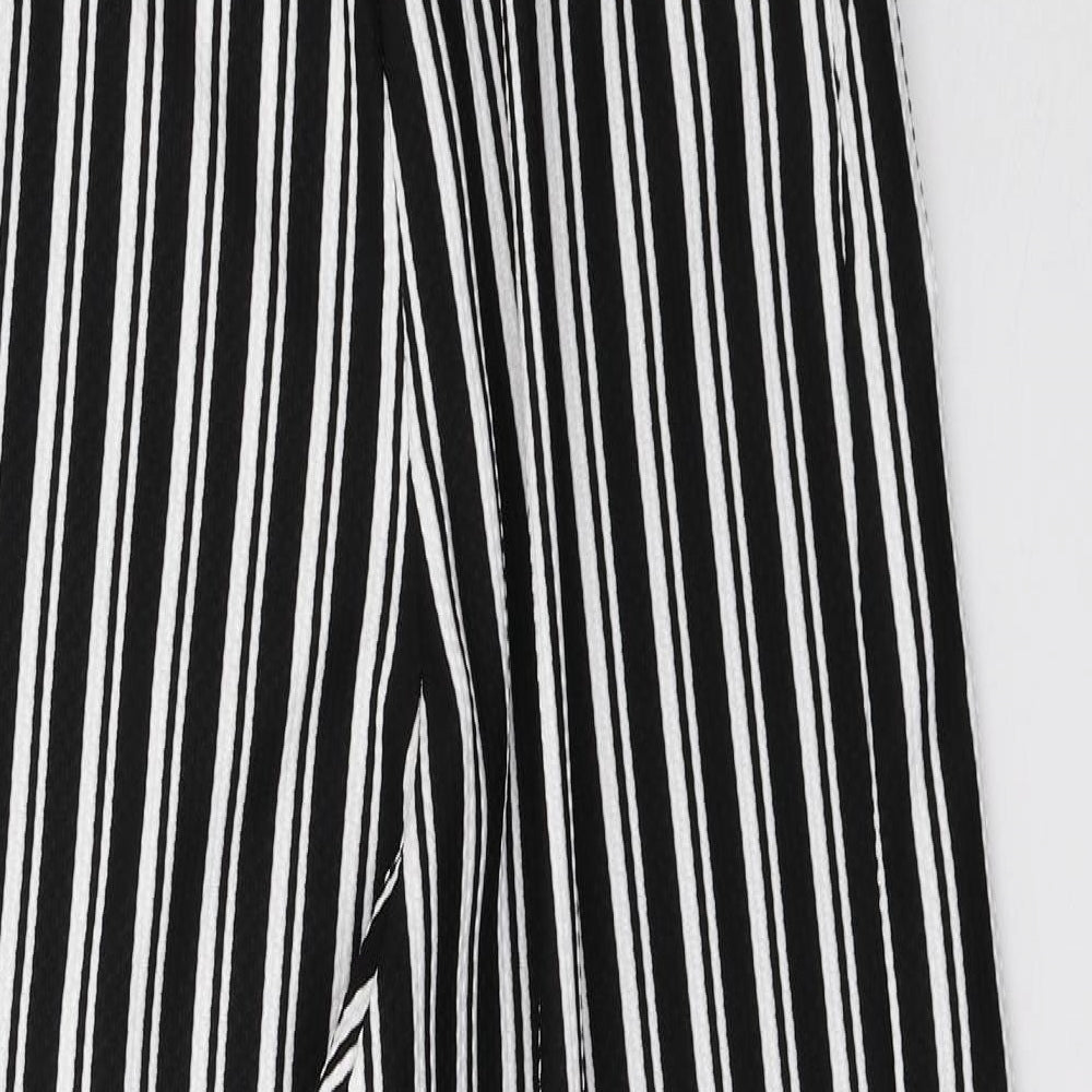 Miss Selfridge Womens White Striped  Dungaree One-Piece Size 12