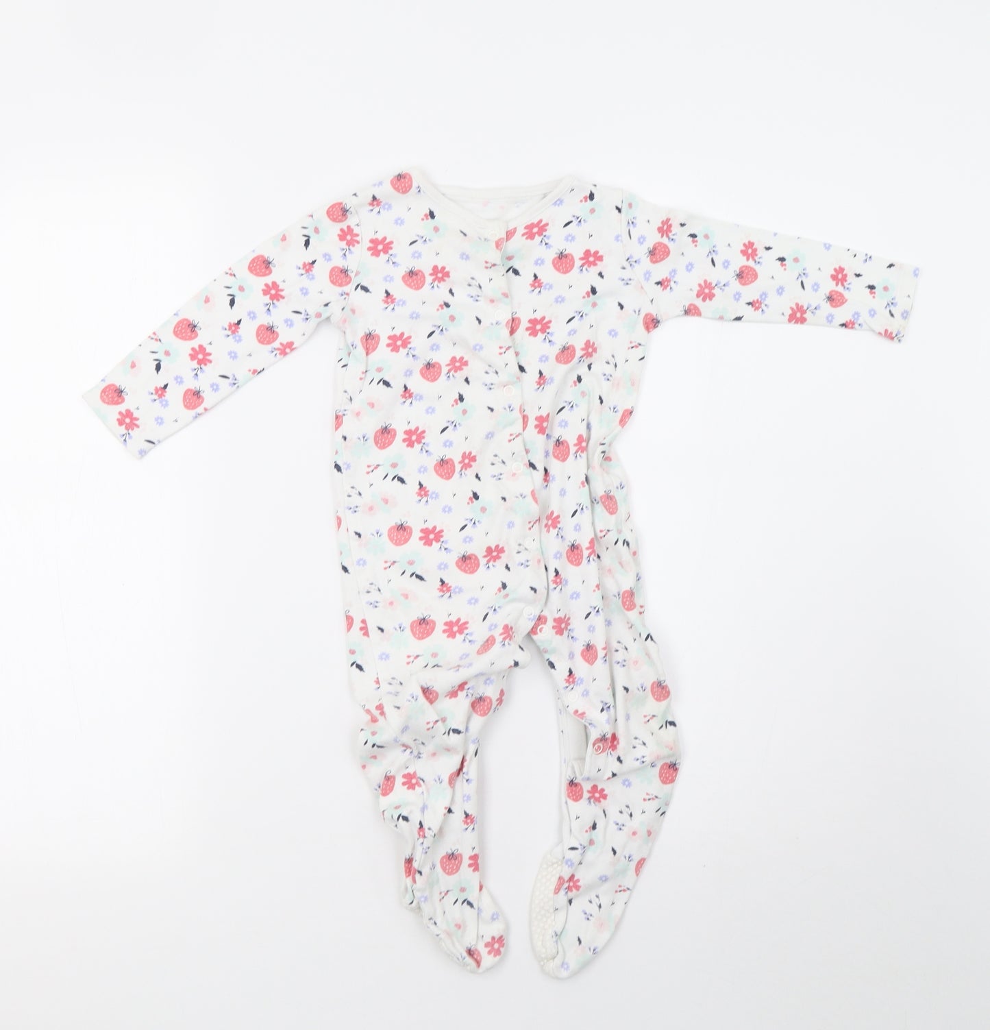 F&F Baby White Polka Dot  Babygrow One-Piece Size 18-24 Months