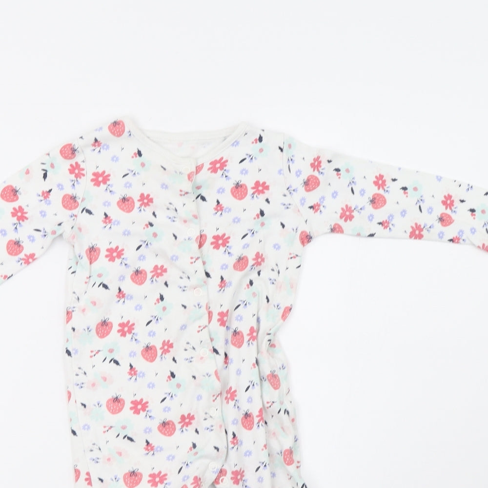 F&F Baby White Polka Dot  Babygrow One-Piece Size 18-24 Months