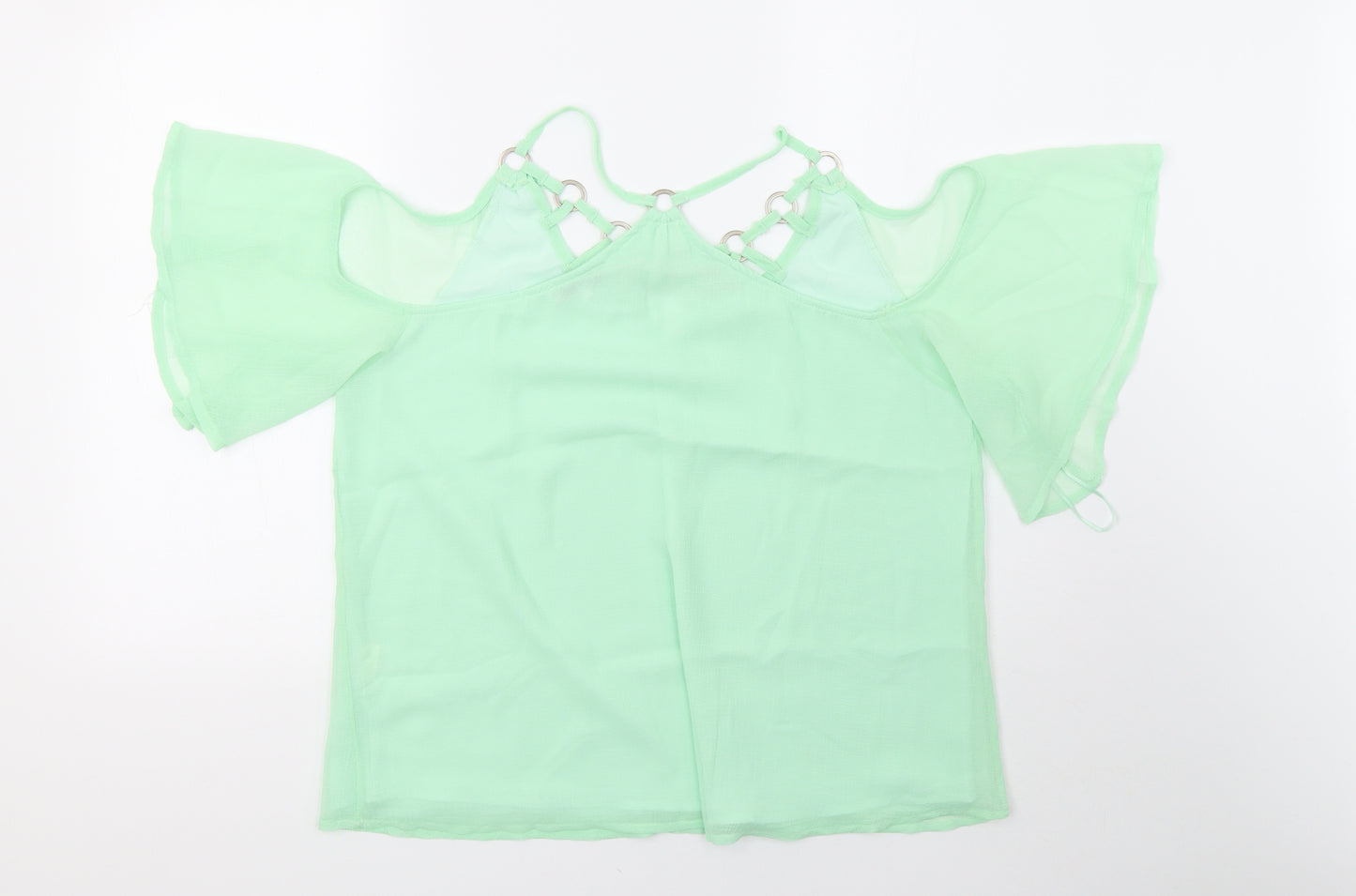 jaune rouge Womens Green  Mesh Basic  Size M