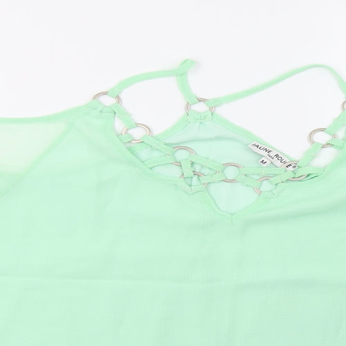 jaune rouge Womens Green  Mesh Basic  Size M