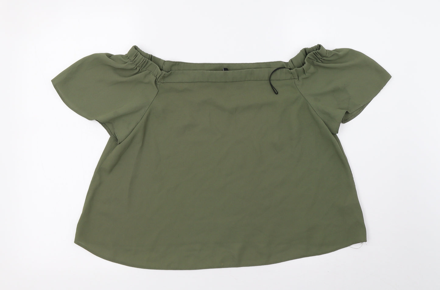 New Look Womens Green  Mesh Basic Polo Size 14
