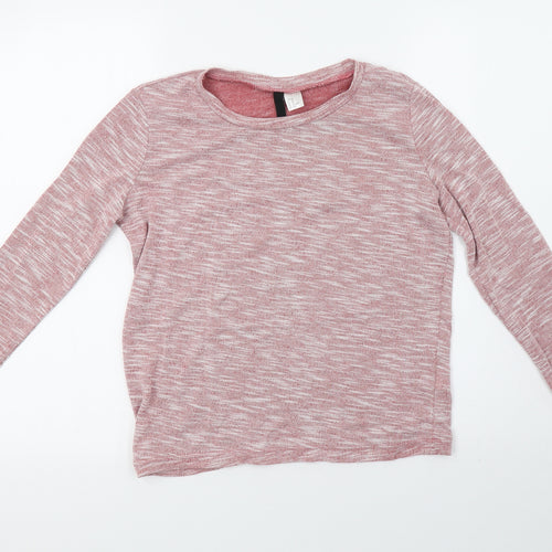H&M Womens Pink   Pullover Sweatshirt Size XS