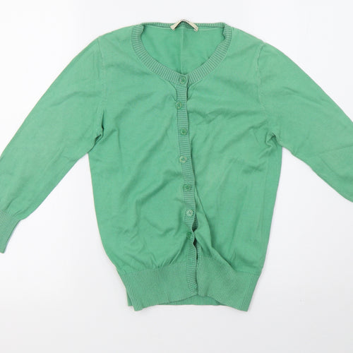 Oasis Womens Green  Knit Cardigan Jumper Size S