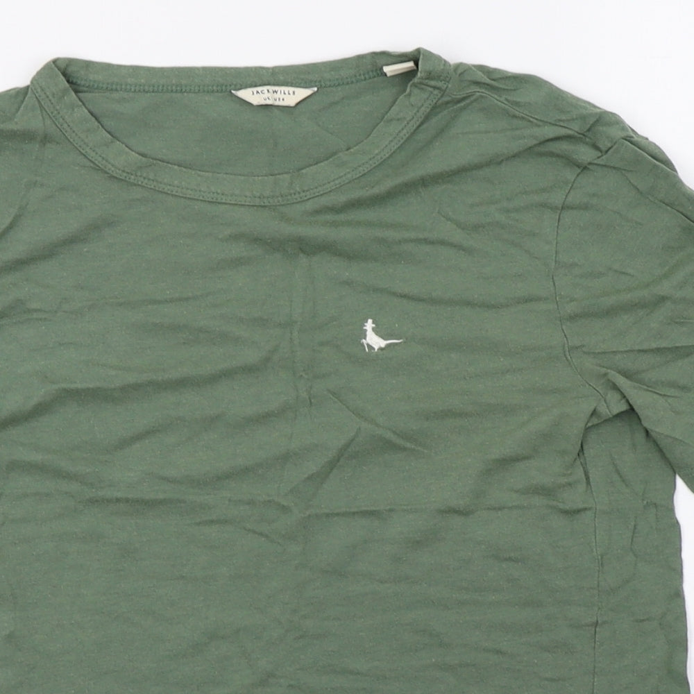 Jack Wills Womens Green   Basic T-Shirt Size 8