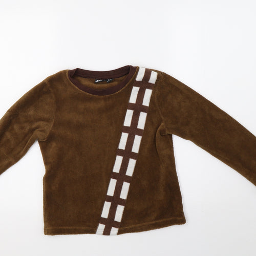 Preworn Boys Brown    Pyjama Set Size 8-9 Years  - star wars