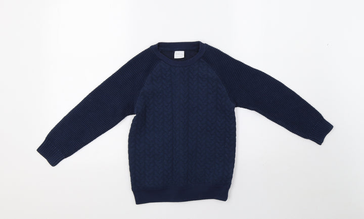 F&F Boys Blue   Pullover Sweatshirt Size 6-7 Years