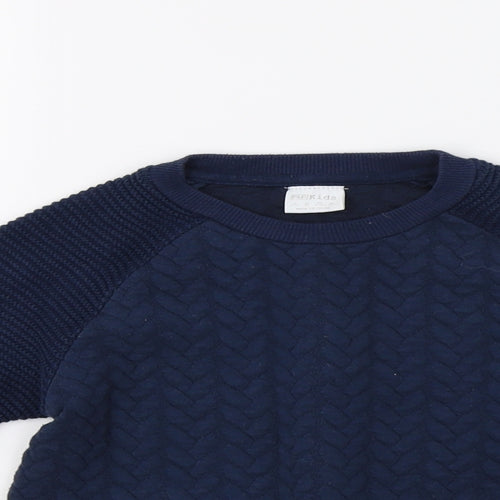 F&F Boys Blue   Pullover Sweatshirt Size 6-7 Years
