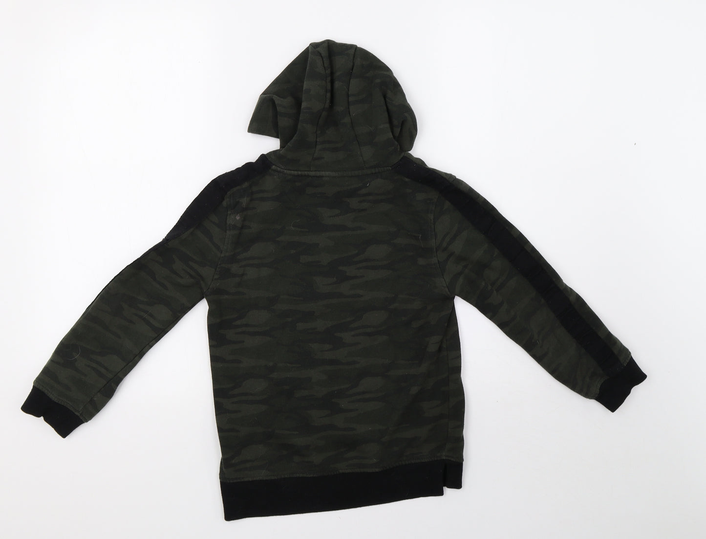 Primark Boys Green Camouflage  Pullover Hoodie Size 8-9 Years
