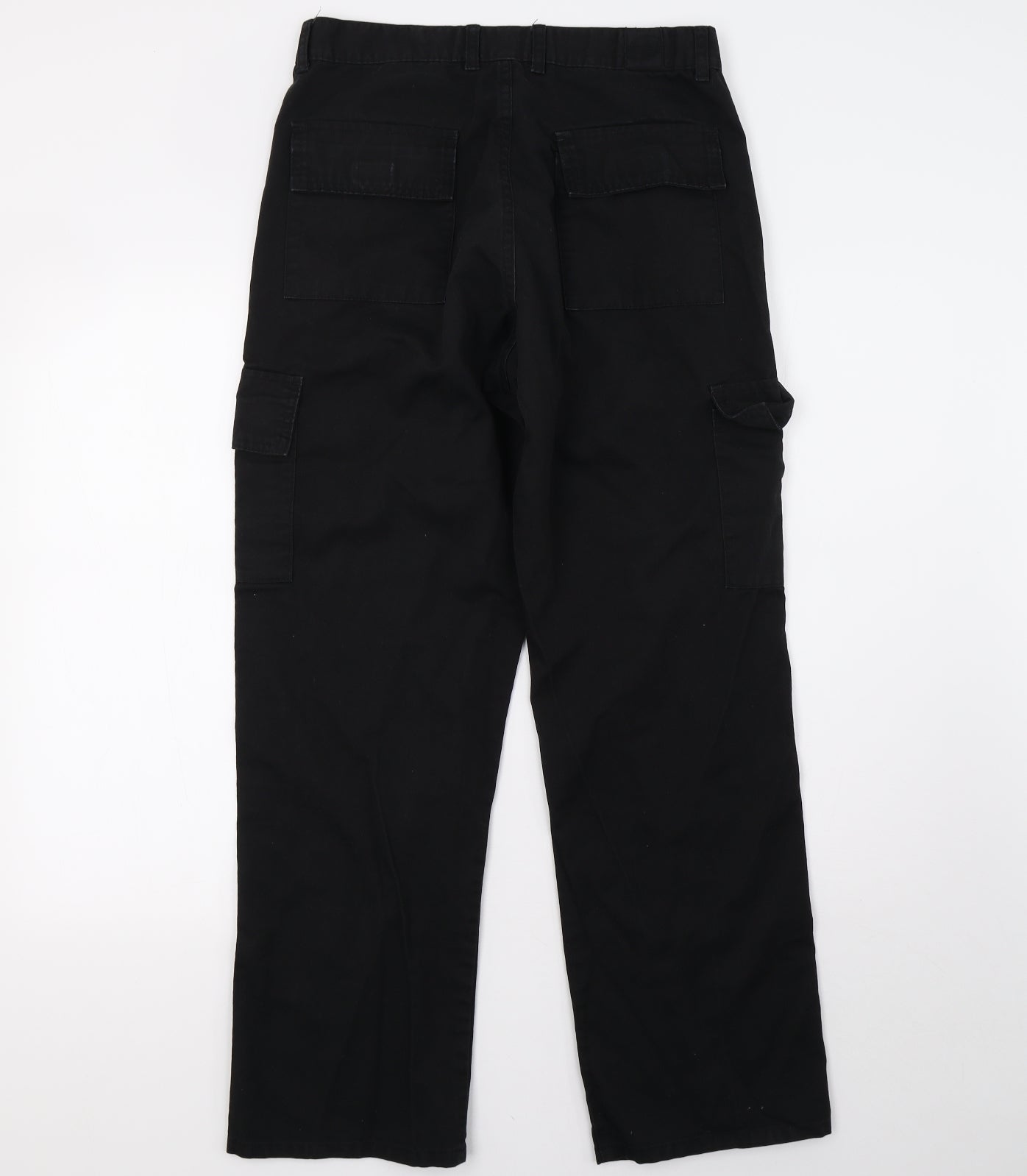 Uneek Mens Black   Cargo Trousers Size 30 L30 in