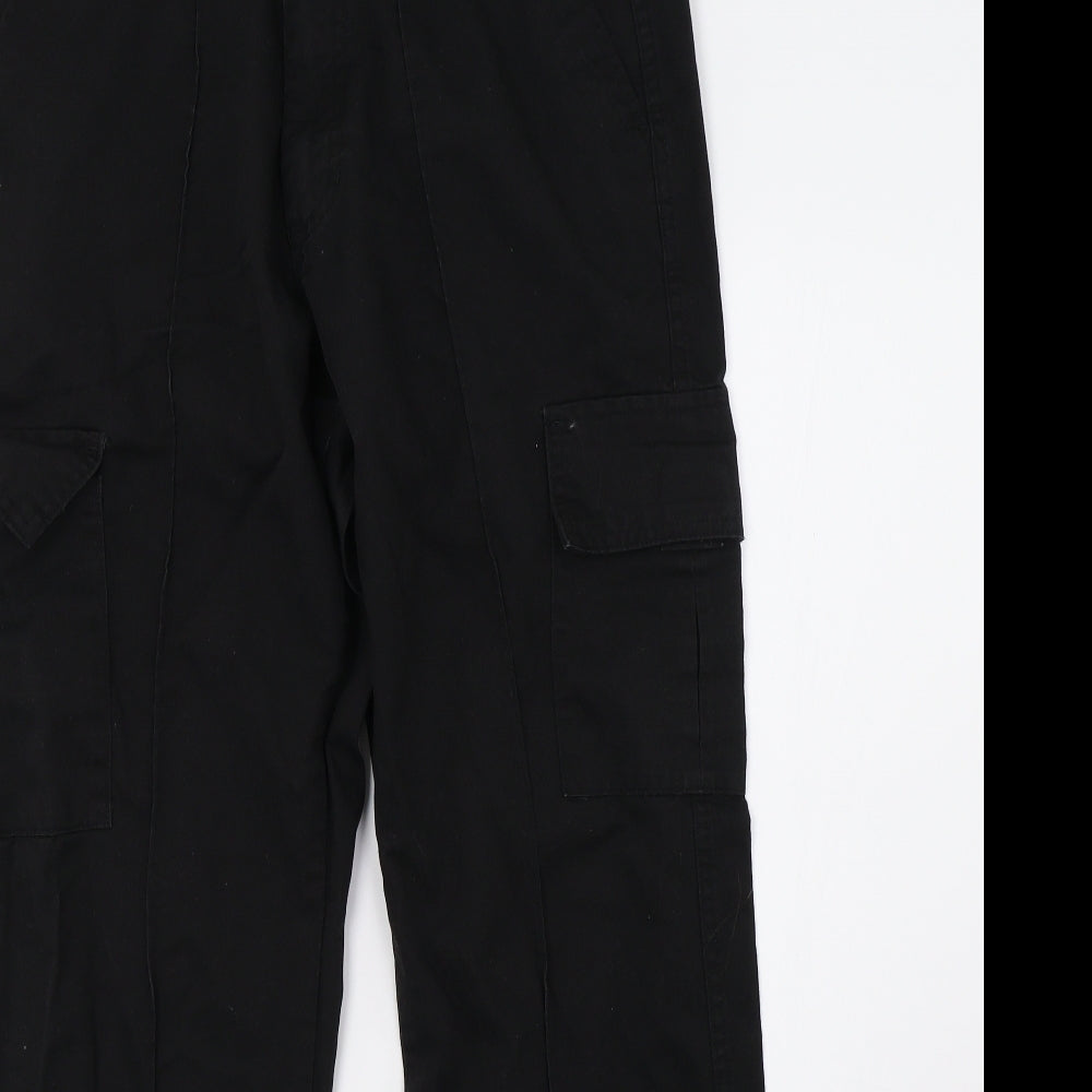 Uneek Mens Black   Cargo Trousers Size 30 L30 in